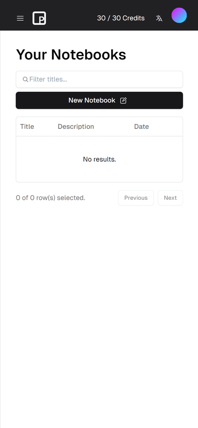Creating new botebook